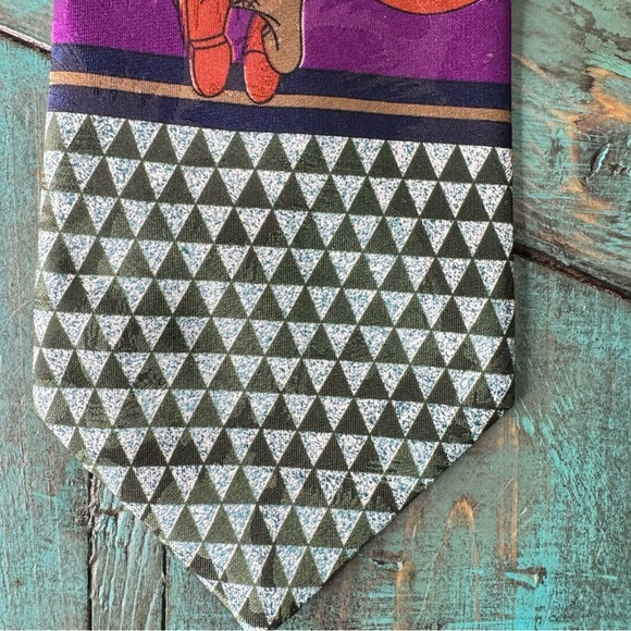 Vintage Looney Tunes Taz Tasmanian Devil Tie Made in Canada - Picture 4 of 10